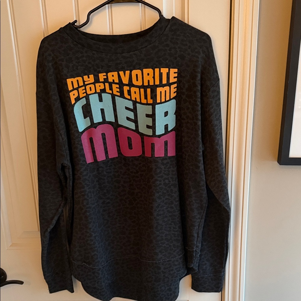 Varsity Black Graphic Sweatshirt